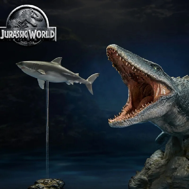 Limite autêntico wanlongtang 1/35 mosasaur dinossauro jurássico brinquedo masculino modelo estátua animal decoração para casa presente