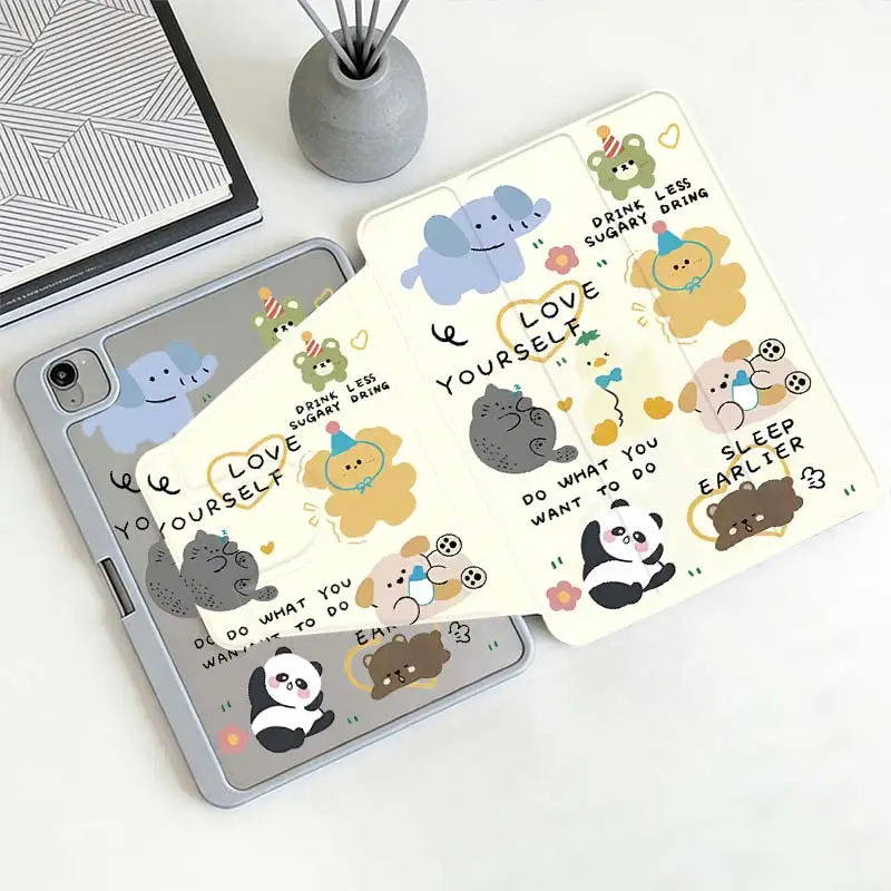 360°Rotatable Tri-Fold Stand Cover For iPad A16 2025 11 Air11/13 iPad 10.2 7/8/9 4/5 10.9 10th IPad Mini6 8.3 Pro 10.5 Pro11