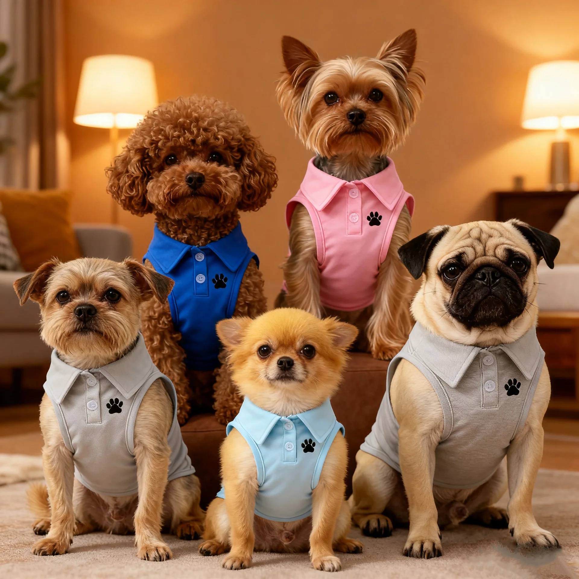 2026 Breathable Dog Polo Shirts Soft Puppy T-Shirt for Small Medium Dogs And Cats Pet Clothing Outfit New Pet Dog Clothes