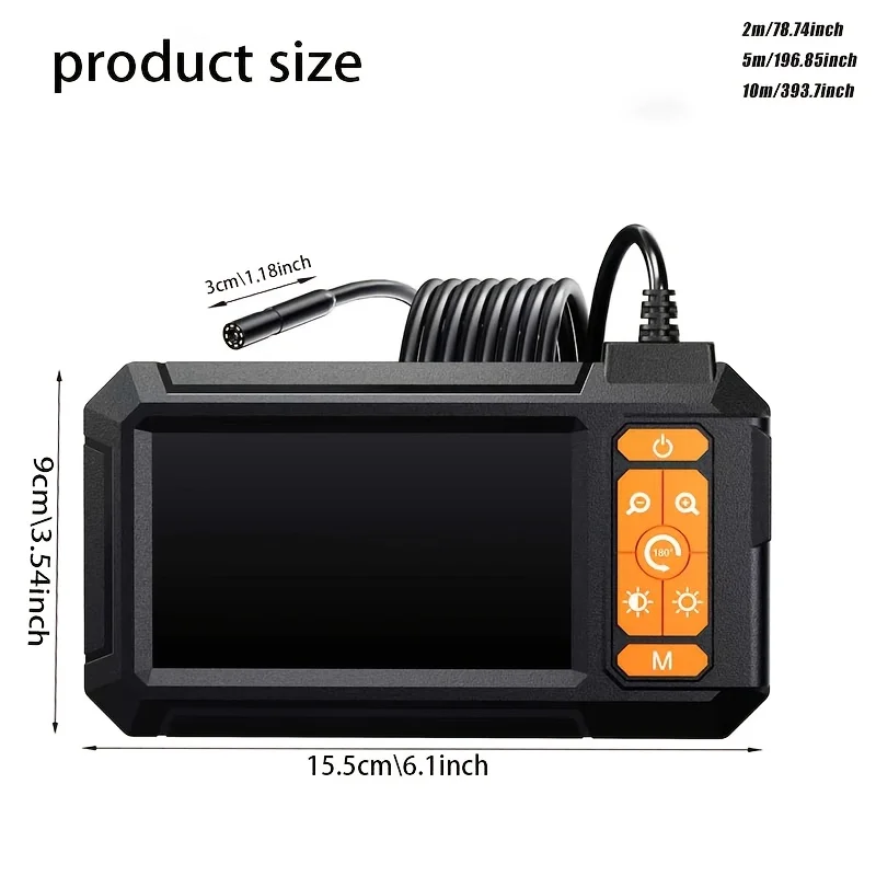Borescope Articulating Digital Microscope Endoscope Tools Automotive Boroscope Endoscope for Cars Ent Endoscope Camera Endoscope - view 3