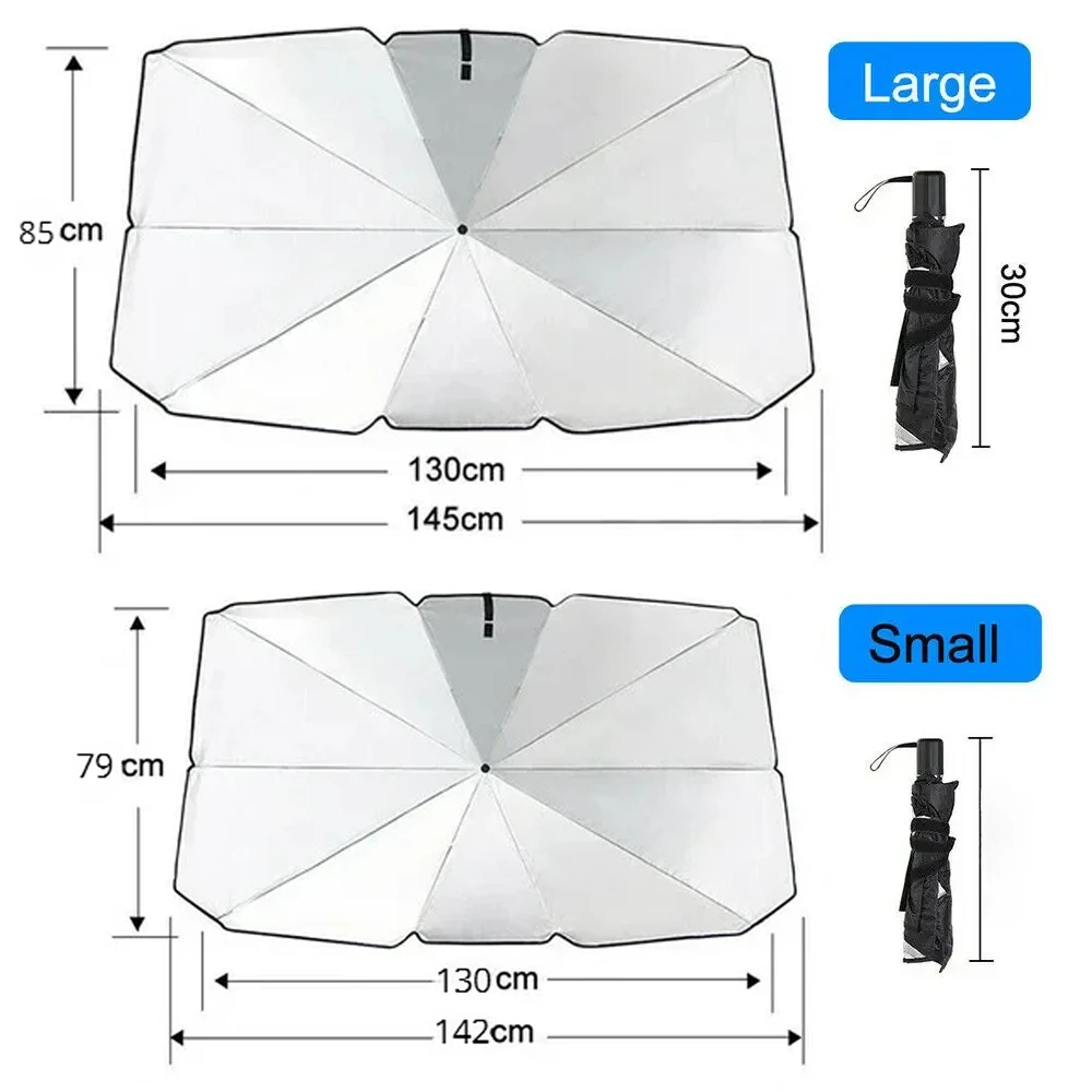 Upgraded High-quality Car Windshield SunShades Umbrella Foldable Cover for UV Ray Block & Sun Heat Protection For Toyota