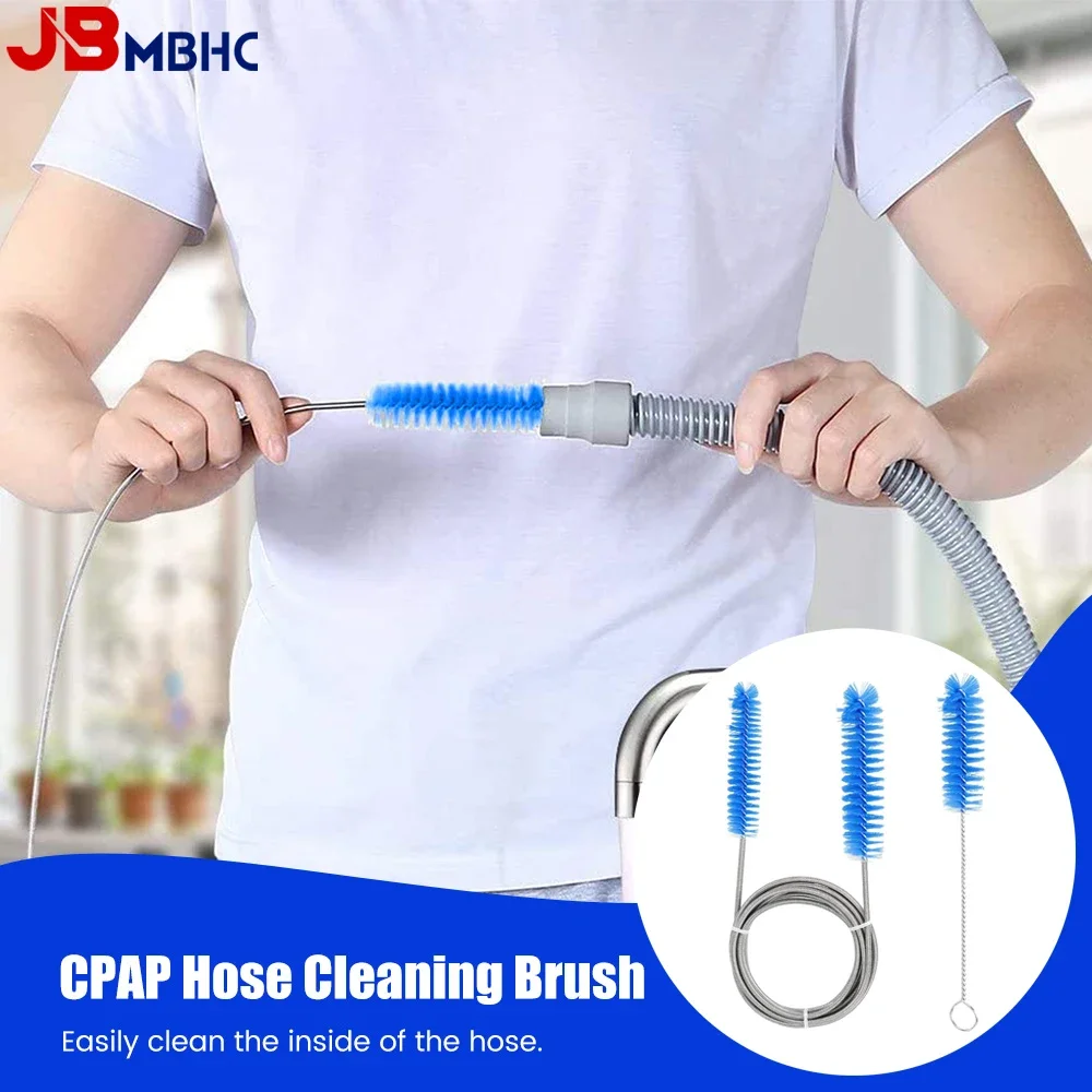 Universal CPAP Tube and Mask Cleaning Brush Stainless Steel Cleaner for CPAP Hoses & Mask Portable Flexible Wire Bristle Cleaner