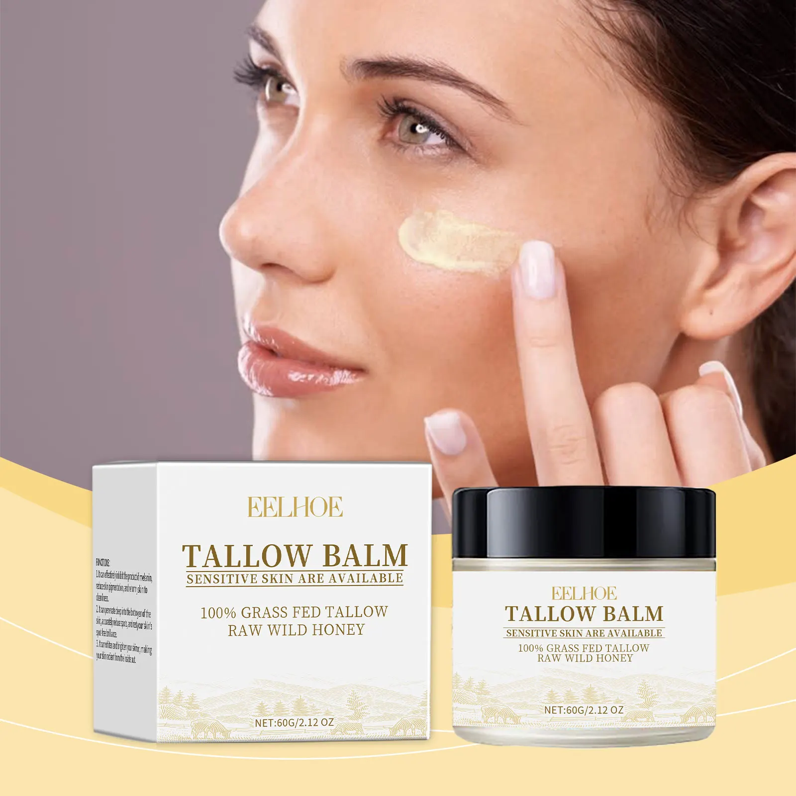 

Tallow Moisturizer – Hydrates & firms face & body, nourishing skin care
