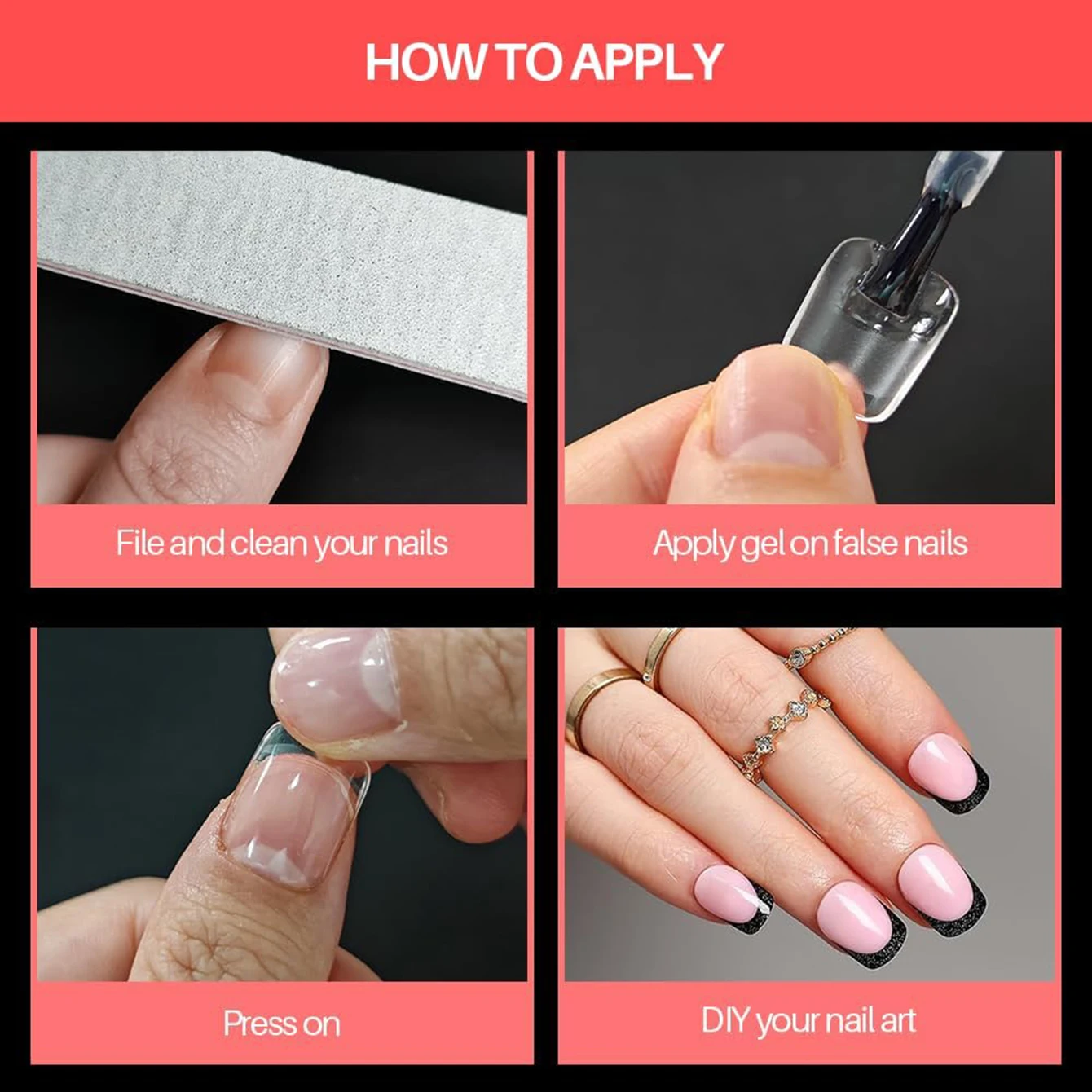 120 Stück kurze, mandelförmige, halbmattierte Kunstnägel – perfekt für Nageldesign und Nagelverlängerungen im Salon, ideal für Dates und den Alltag – Detail 2