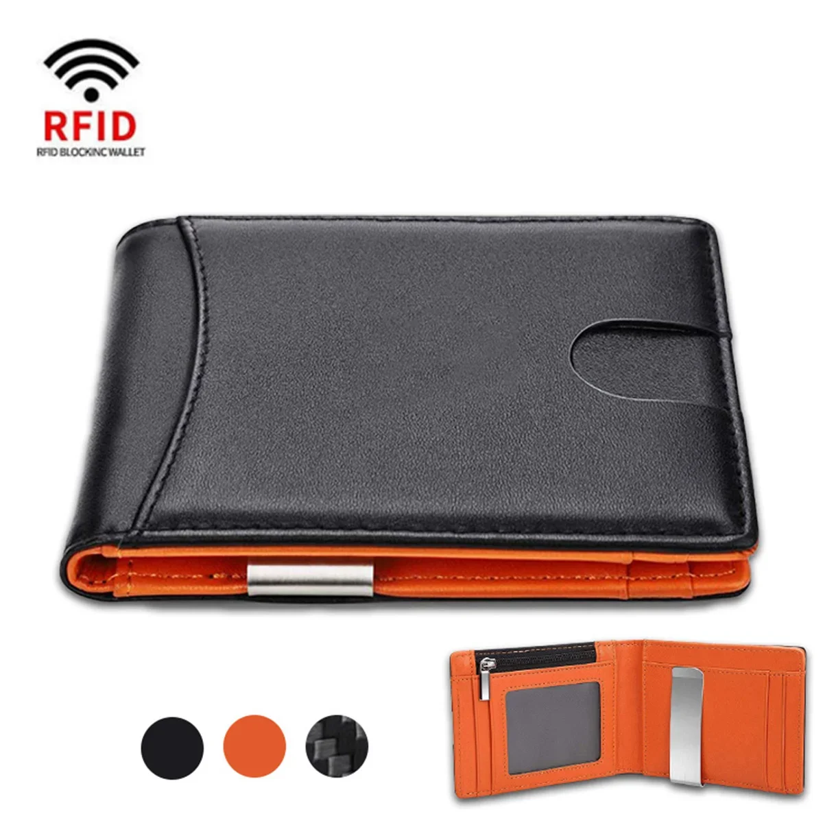 

Rfid Business Card Holder Smart Wallets for Men Carbon Fiber Slim Thin Minimalist Wallet Custom Personalized Gift EDC