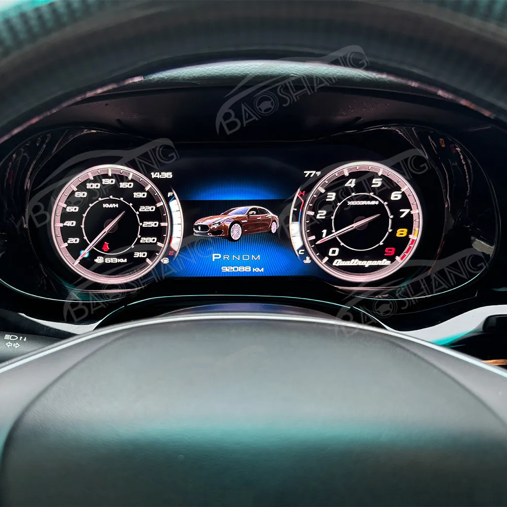 Panel Instrumen Digital 12,3 Inci Untuk Quattroporte 2014-2022, LCD Dashboard Mobil, Speedometer, Kokpit Player