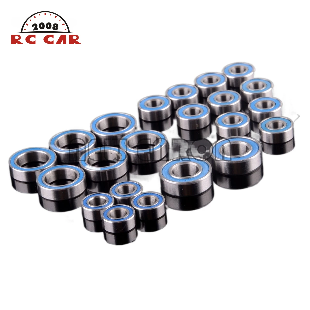 

(22PCS)Ball Bearing Set Metric Blue Rubber Sealed FOR RC Car Axial AX10 SCX10 Dingo Honcho 52100 Chrome Steel