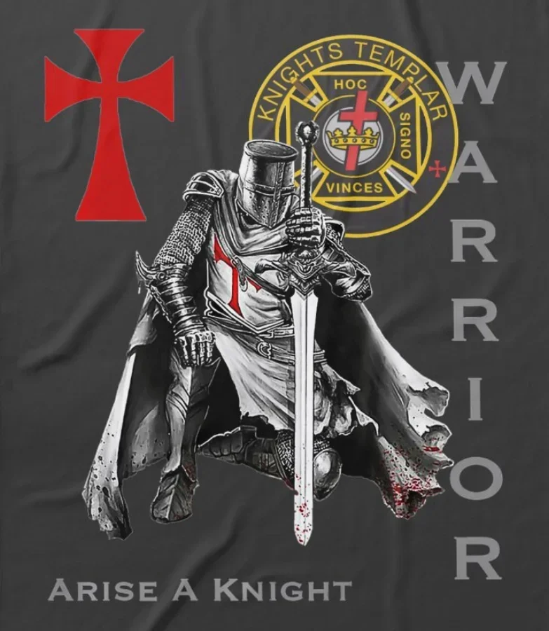 Christian Religious Oath Knights Templar T-Shirt 100% Cotton O-Neck Summer Short Sleeve Casual Mens T-shirt Size S-3XL