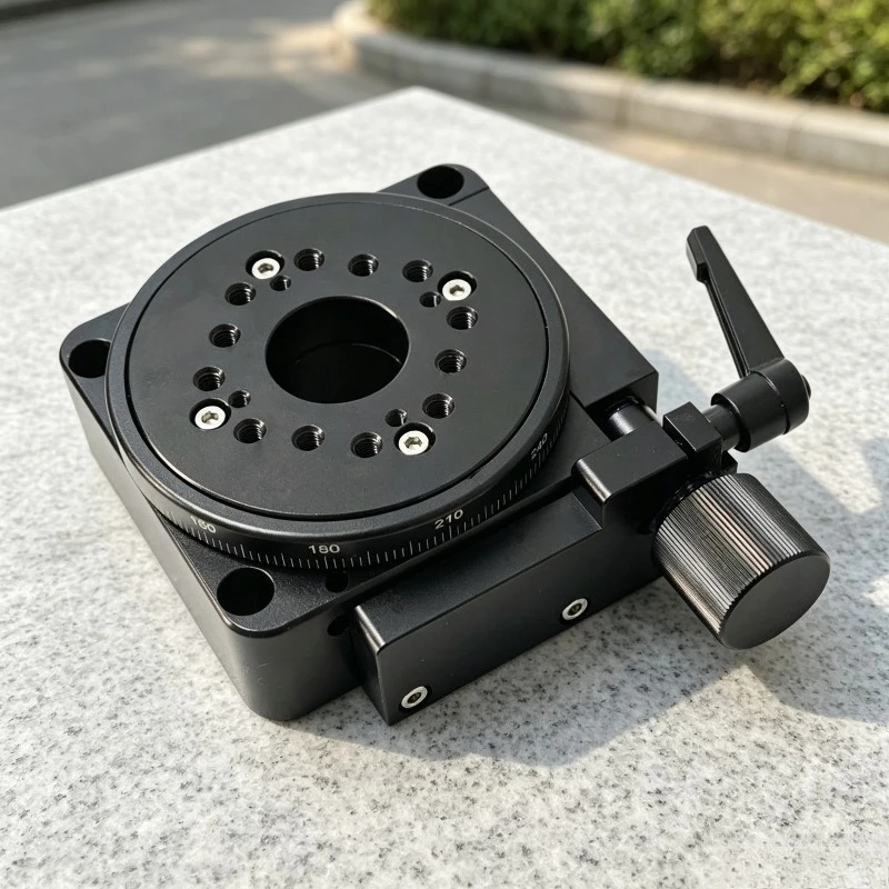 Precision Manual Rotary Stage Hollow Quick Adjustment 360 Degree Rotary Slide Optical Mount