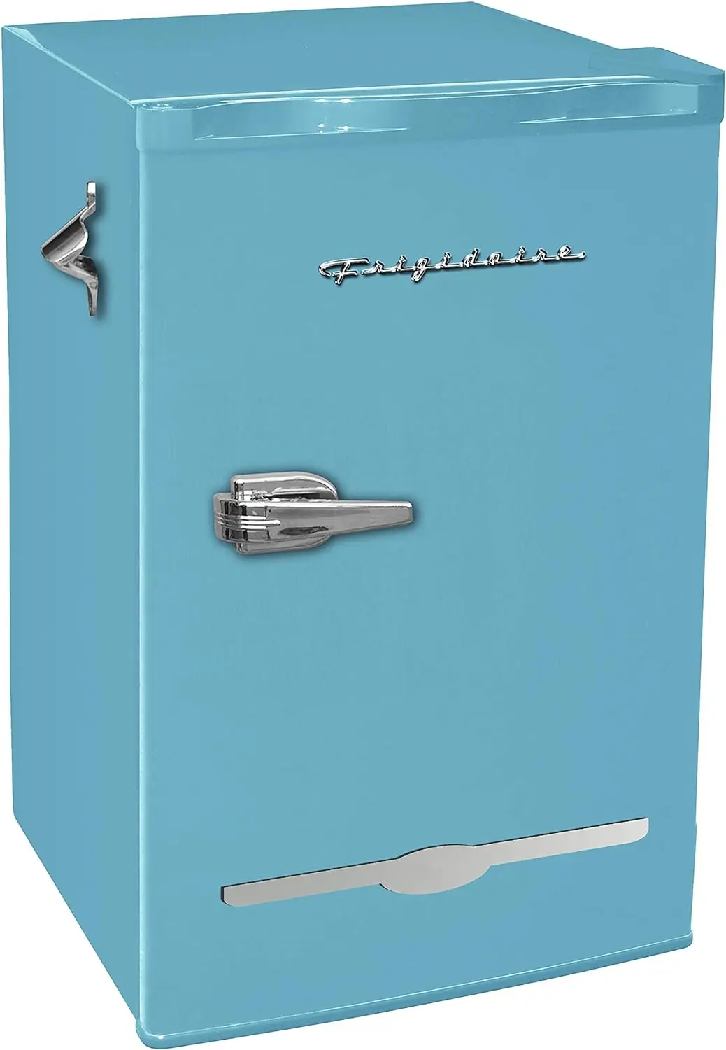 

Frigidaire EFR376-BLUE 3.2 Cu Ft Blue Retro Bar Fridge with Side Bottle Opener