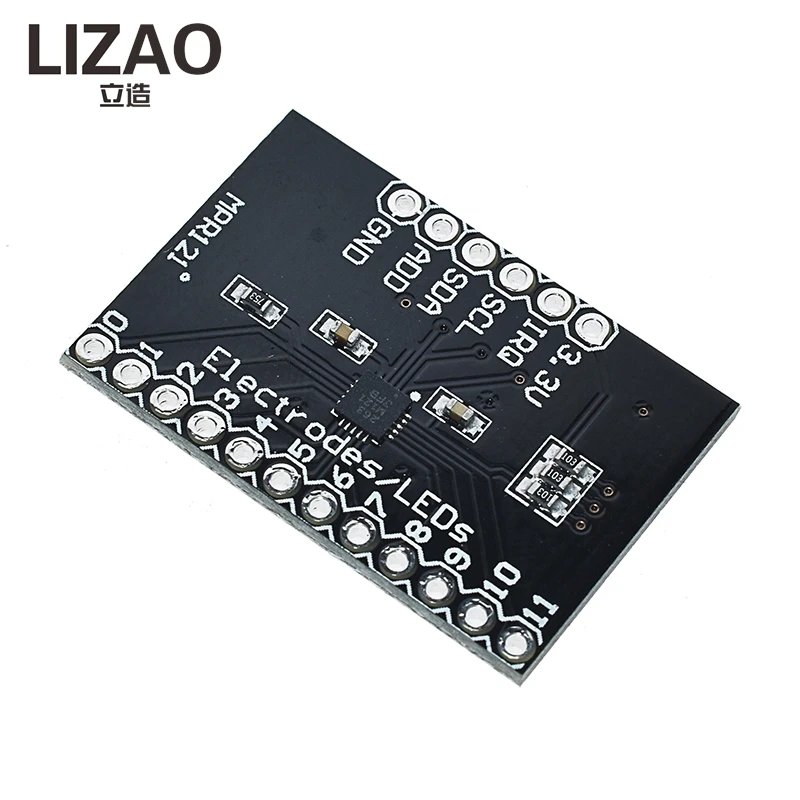 LIZAO MPR121 Capacitive Touch Sensor Module, 12-Channel Electrode Touch Detector Board for Arduino Projects