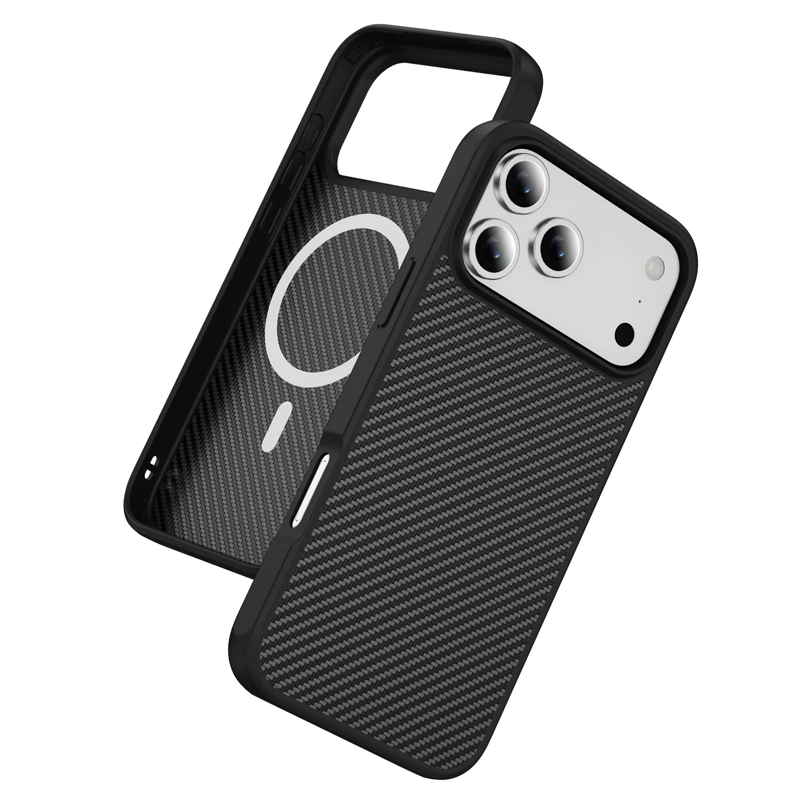 Wireless Charging Carbon Fiber Case for Iphone 17 Air 15 16 17 Pro Max 14 Plus 13 Pro Iphone17 Iphone16 Iphone15 Phone Bag