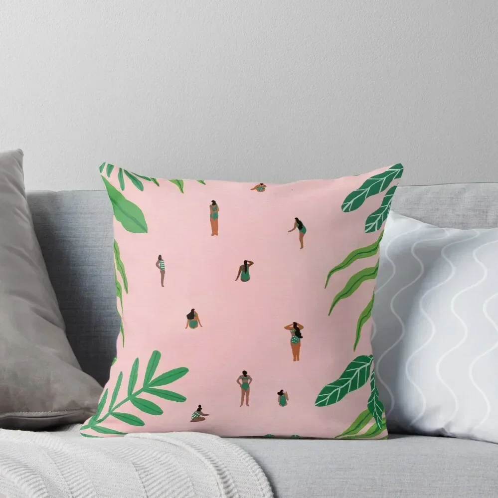 

Green swimsuit Throw Pillow pillows decor home Sofa Cover pillow