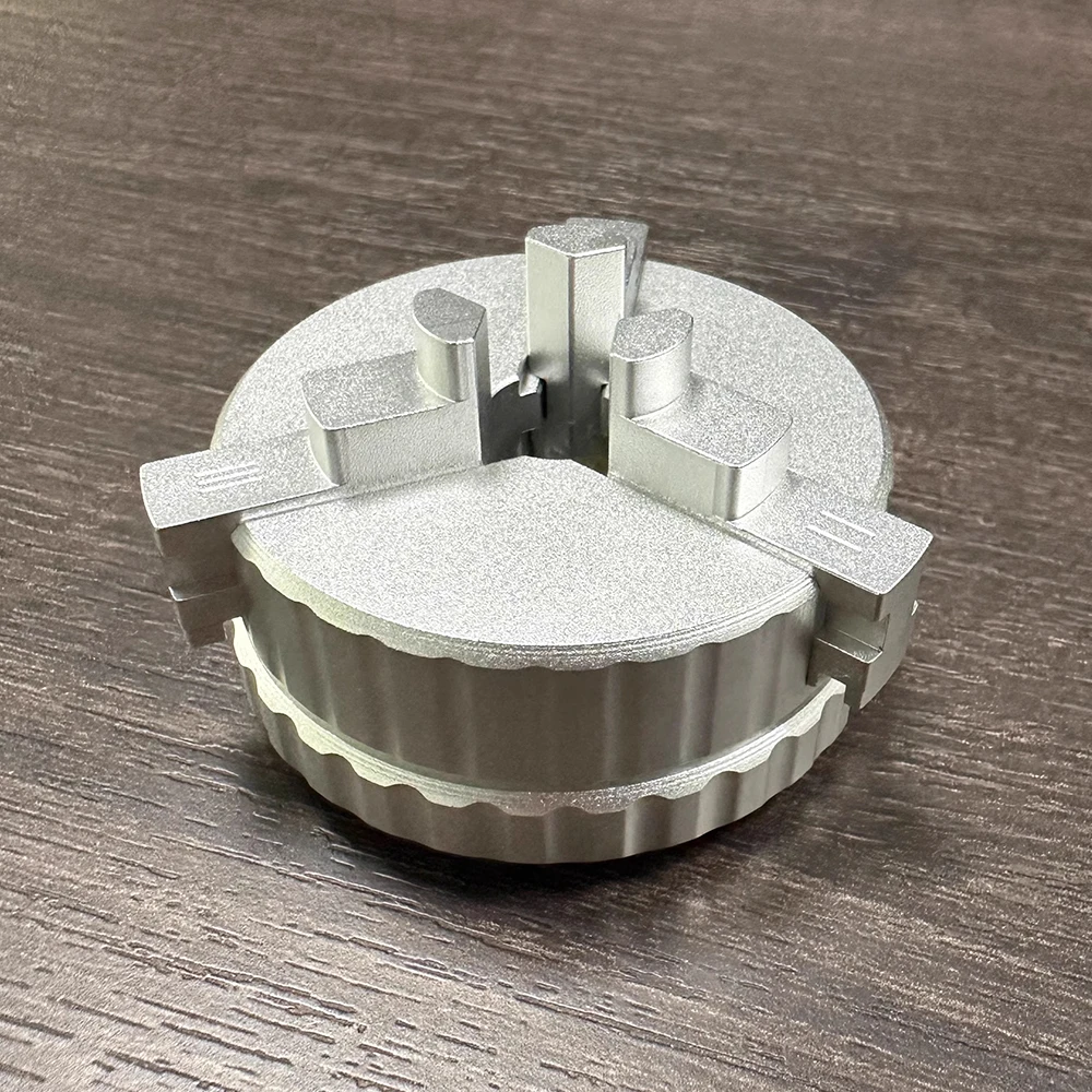Mandrino per morsa a tre griffe in alluminio ad alta precisione - Mini morsetto da banco industriale per foratura, riparazione orologi e modellismo artigianale 1-30 mm