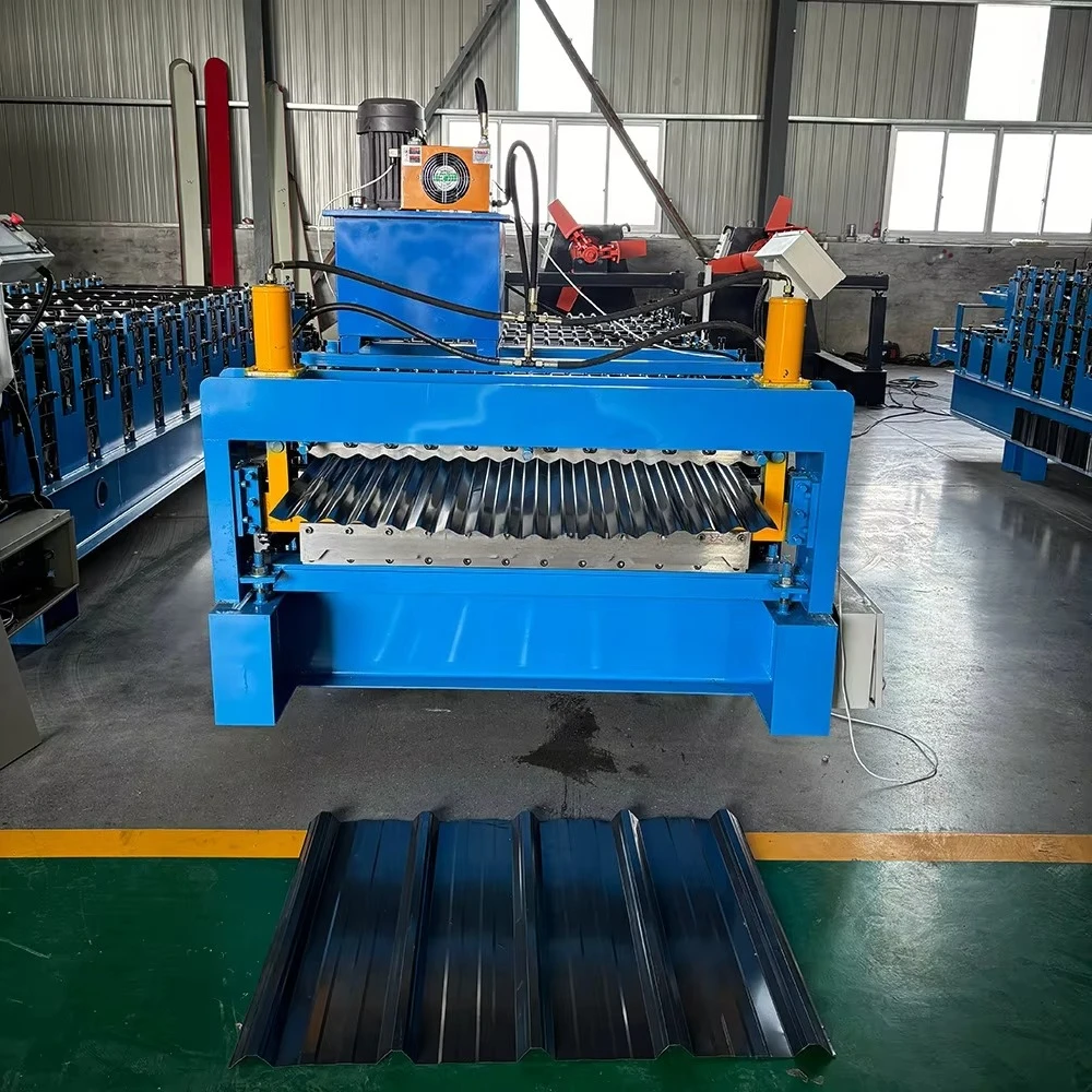 High Quality Roof Sheet Double Layer Roll Forming Machine with Touch Screen PLC Control System