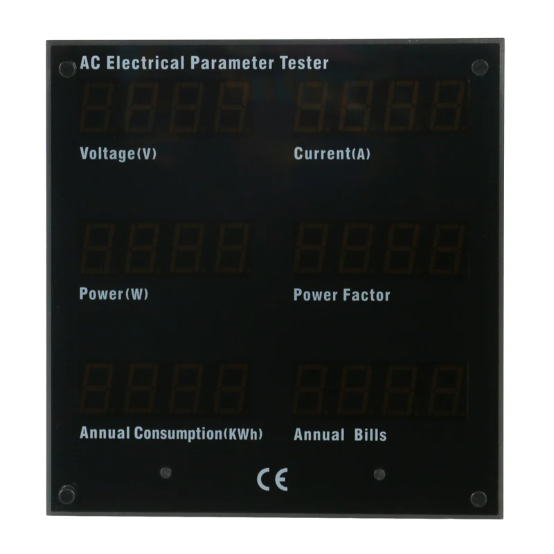 

Multifunction Power Meter Monitor For Voltage/current/power/Power Factor/Frequency/Annual Electricity Consumption