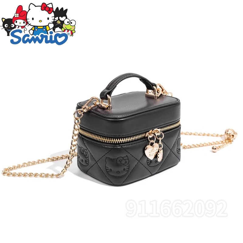  Hello Kitty New Mini Square Bag Cartoon Cute Women's Mini Shoulder Bag Fashion Trend Women's Messenger Bag High Quality