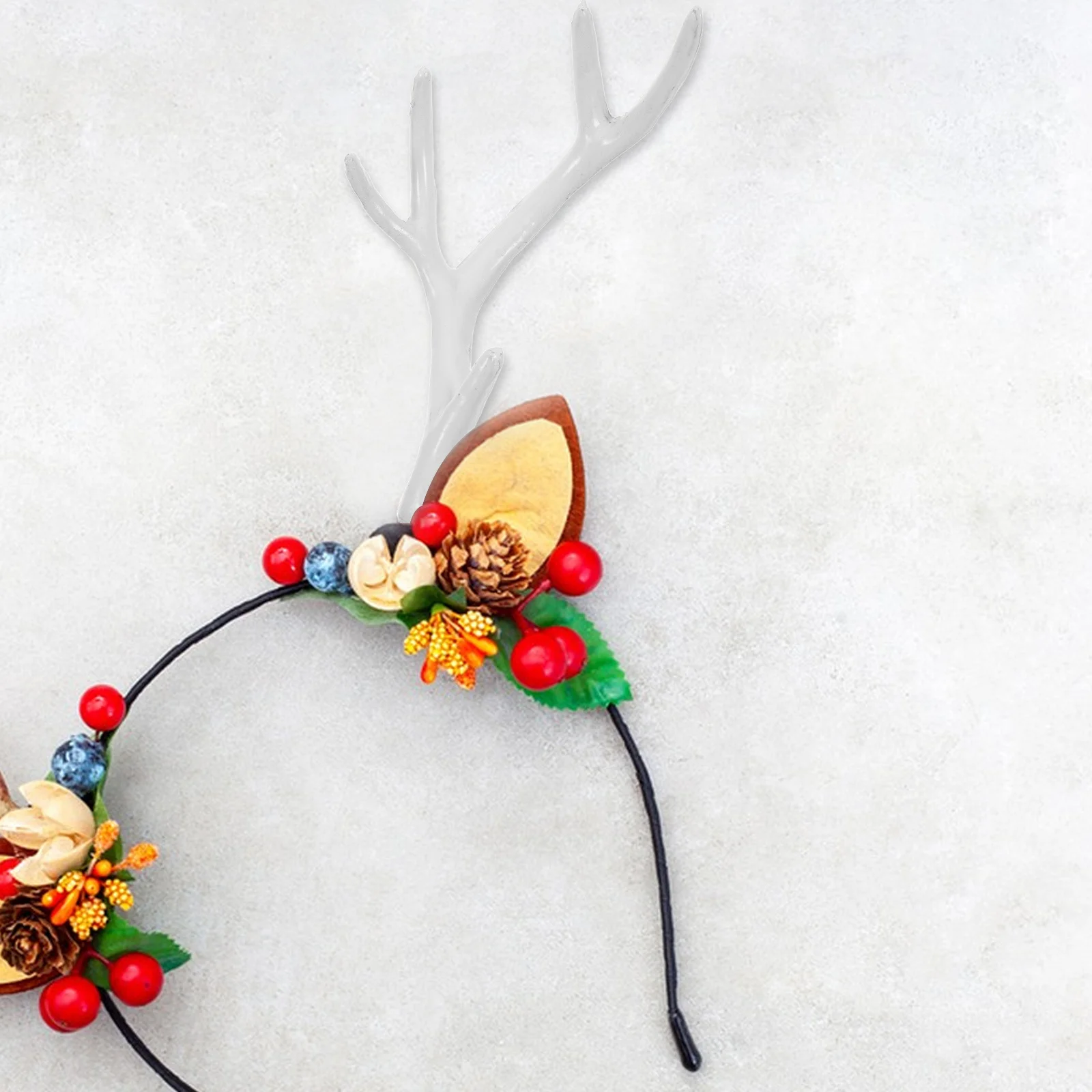 Disfraz de cuerno de ciervo para Halloween, diadema con astas, tocados para mujeres y niñas, decoración navideña para el cabello, regalo de recuerdo de fiesta