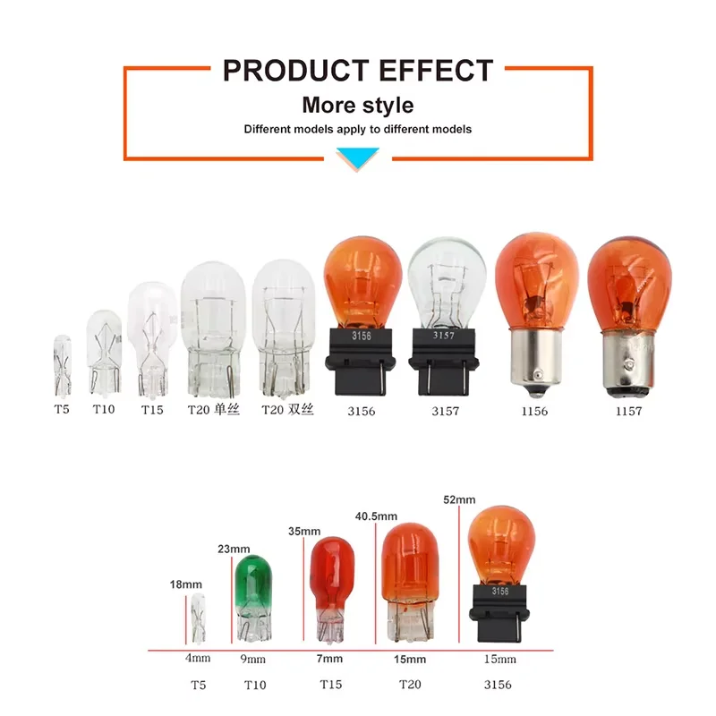 10pcs Blue/red/amber/yellow T5 12v 1.2w Car Halogen Lamp Instrument Lights Dashboard Bulb Auto Interior Light Car Styling 1piece image 3