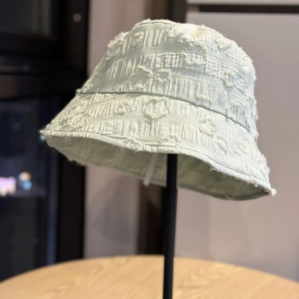 

Fashion Solid Color Bucket Hat Wide Brim UV Protection Beach Hat Breathable Polyester Fisherman Hat Outdoor