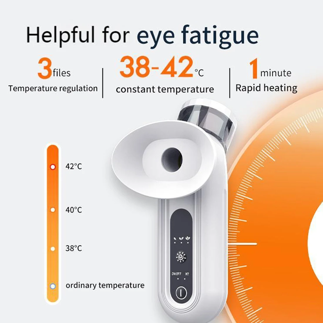 ABIT For Moisturize Eye Treatment Eye Steam Device For Dry Eye Heated Eye Steam Sprayer Eye Mister Mini Soothing Steamer