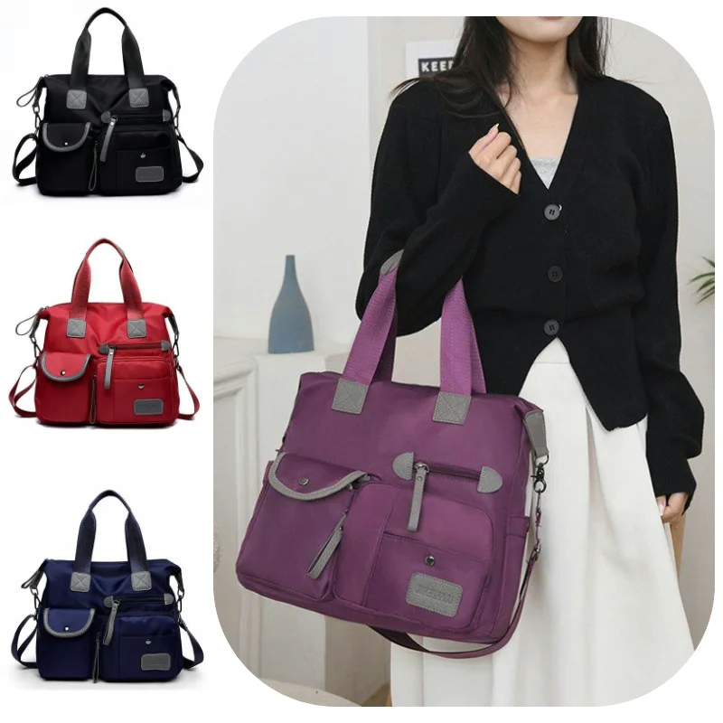 Multifunction Handbags for Women Large Capacity Casual Shopper Tote Waterproof Nylon Crossbody Shoulder Bags Bolsa Feminina