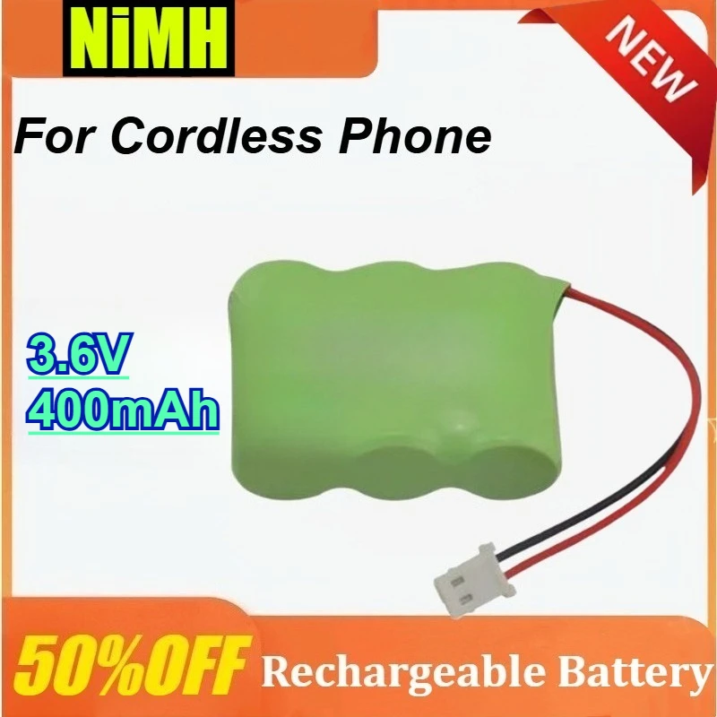 

For Cordless Phone 2/3AA 3.6V 400mAh BT-17333/CPB9607 Ni-MH Rechargeable Battery