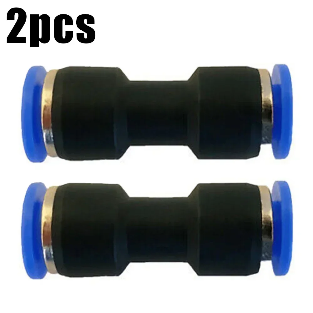 2pc 6MM OD Tube Pneumatic Straight Union Connector Push To Connect Air Fitting Plastic 0-150 PSI  0-1.0MPA Pipe Connectors