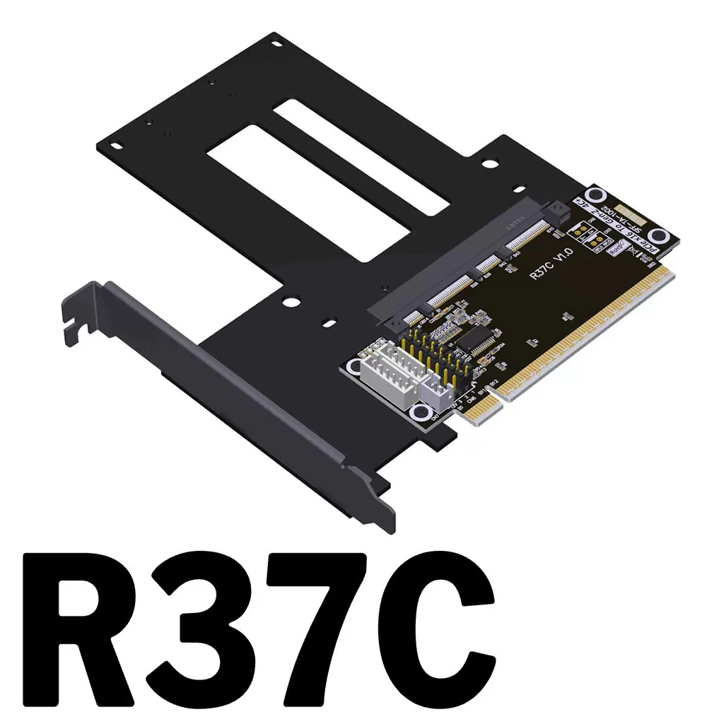 بطاقة محول PCIe5.0 x16 إلى Gen-Z 4C+/SFF-TA-1002 EDSFF بطاقة اختبار وحماية مرتفعة تدعم Gen5 PCI-E 5.0 512Gbps