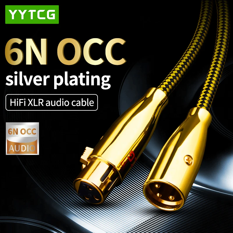 

HiFi XLR Cable High Quality 6N OCC OFC Pure Copper XLR Male to Female Audio Cable for Microphone Mixer Amplifier Speaker