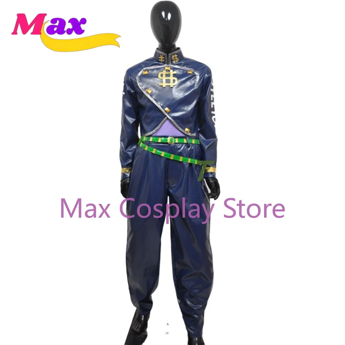 

wby2 Cos Diamond Is Unbreakable Okuyasu Nijimura Cosplay Costume Coat+Pants+Belt Custom-made