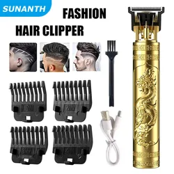 Heavy Metal Hair Cutting Machine Clipper For Men Barber Shop Trimmer For Men Mower Electric Shaver Haircut Beard Trimmer