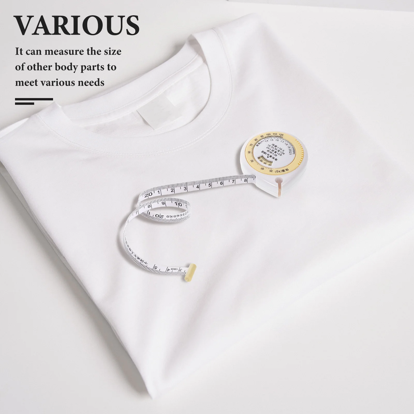 

Automatic Telescopic Body Tape Measure for Waist Circumference Fitness Trainers Physical Therapy Use Soft Flexible