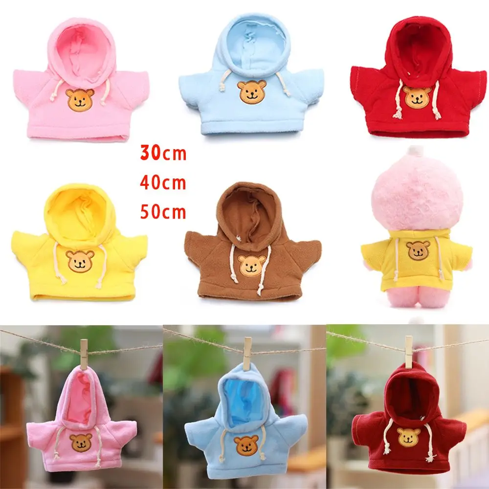 30/40/50cm Cute Home Decoration Sweater Yellow Duck Overalls Birthday Gifts Dolls Accessories Hoodie Kids Toys Plush Toy Clothes