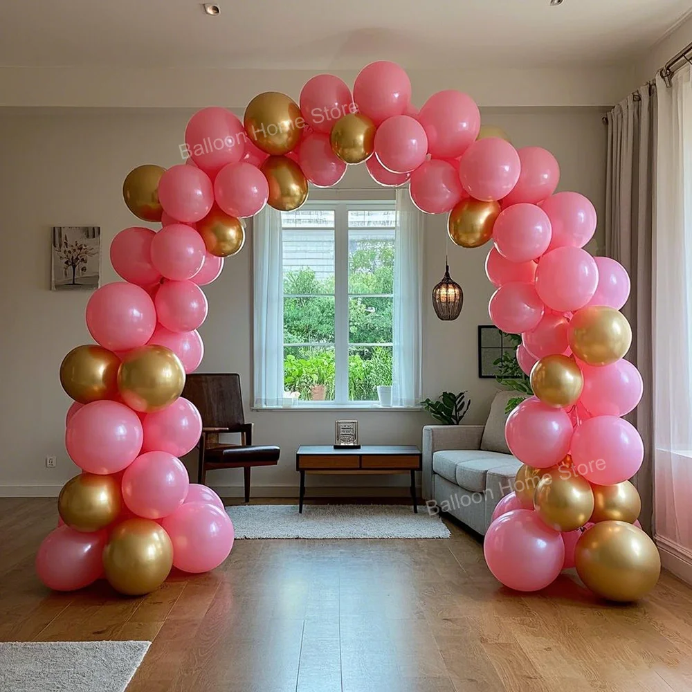 

82pcs/Set Pink Gold Balloons Garland Arch Kit Anniversary Theme Balloon Wedding Birthday Party Baby Shower Decor Latex Ballon