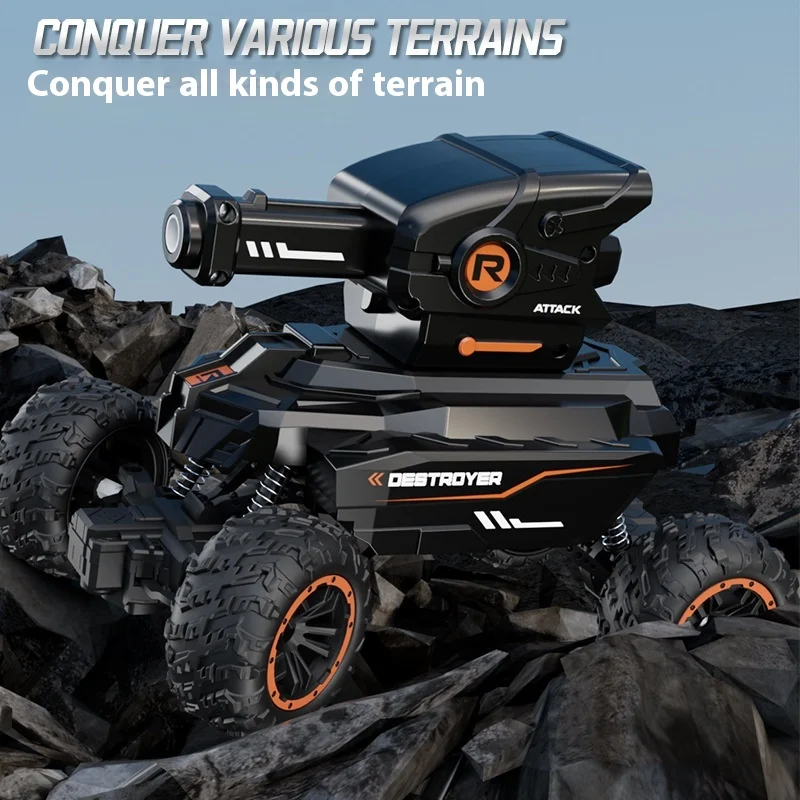 Elektrische Afstandsbediening Speelgoed Tank Voor Jongens Off-Road Capable Water Bullet Afvuren Klimmen Auto 2.4g Frequentie Grensoverschrijdend