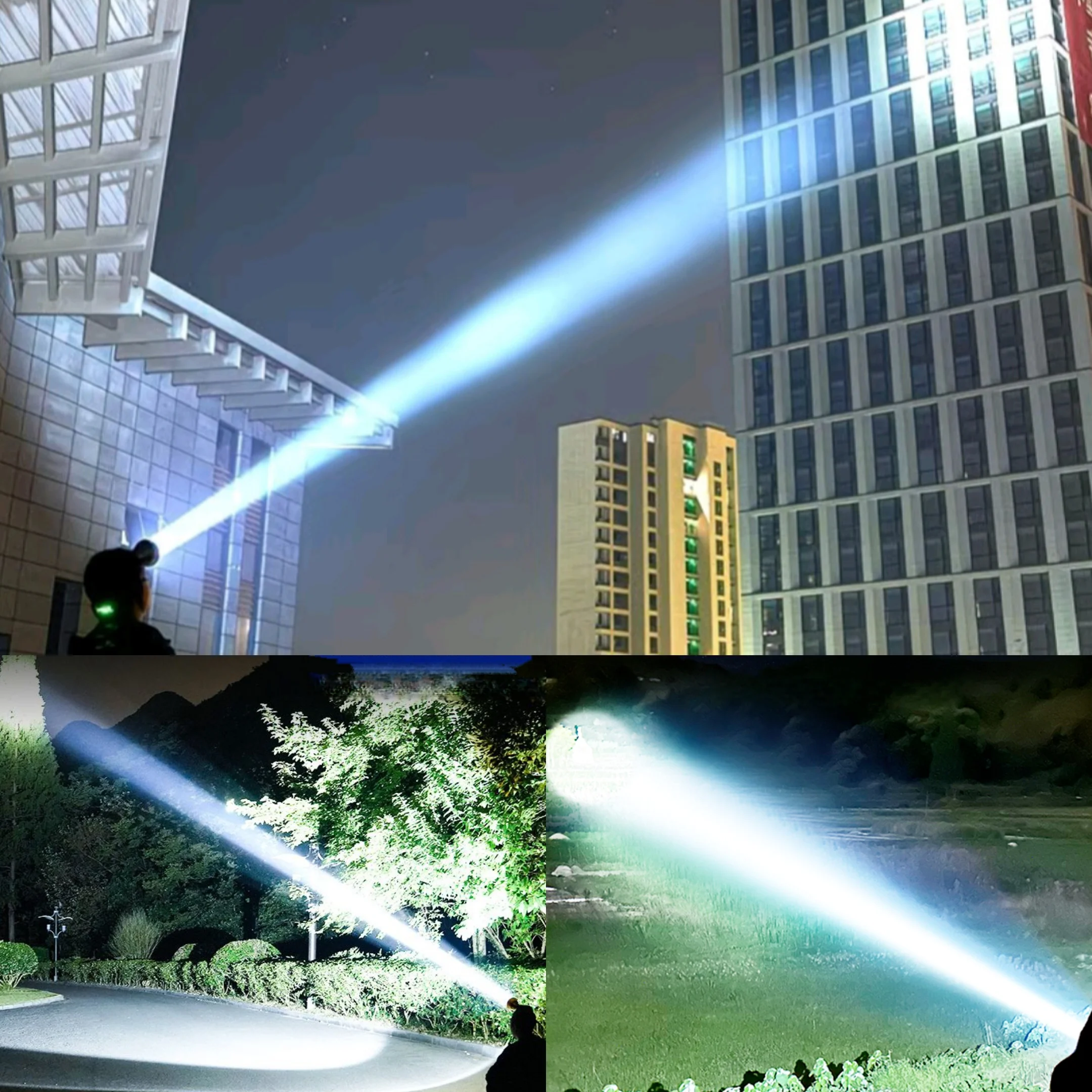 Most Powerful Headlamp 180000LM Fixed Focus Rechargeable Head Flashlight Waterproof Fishing Work Adventure Headlight Front Light