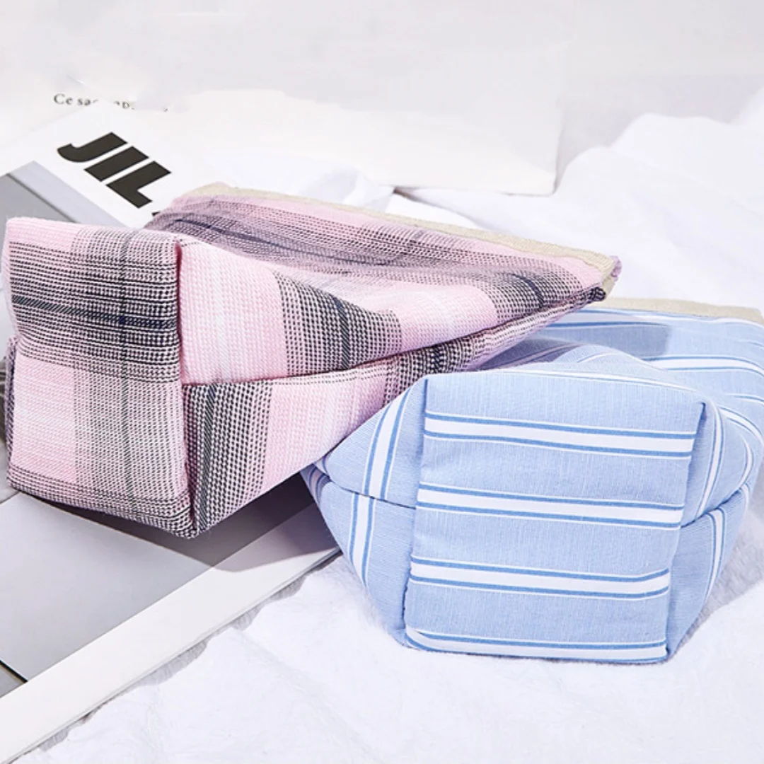 1Pc geruite lippenstift opbergtas, ins stijl portemonnee, mini draagbare rits opbergtas, reiscosmetica cadeauzakje