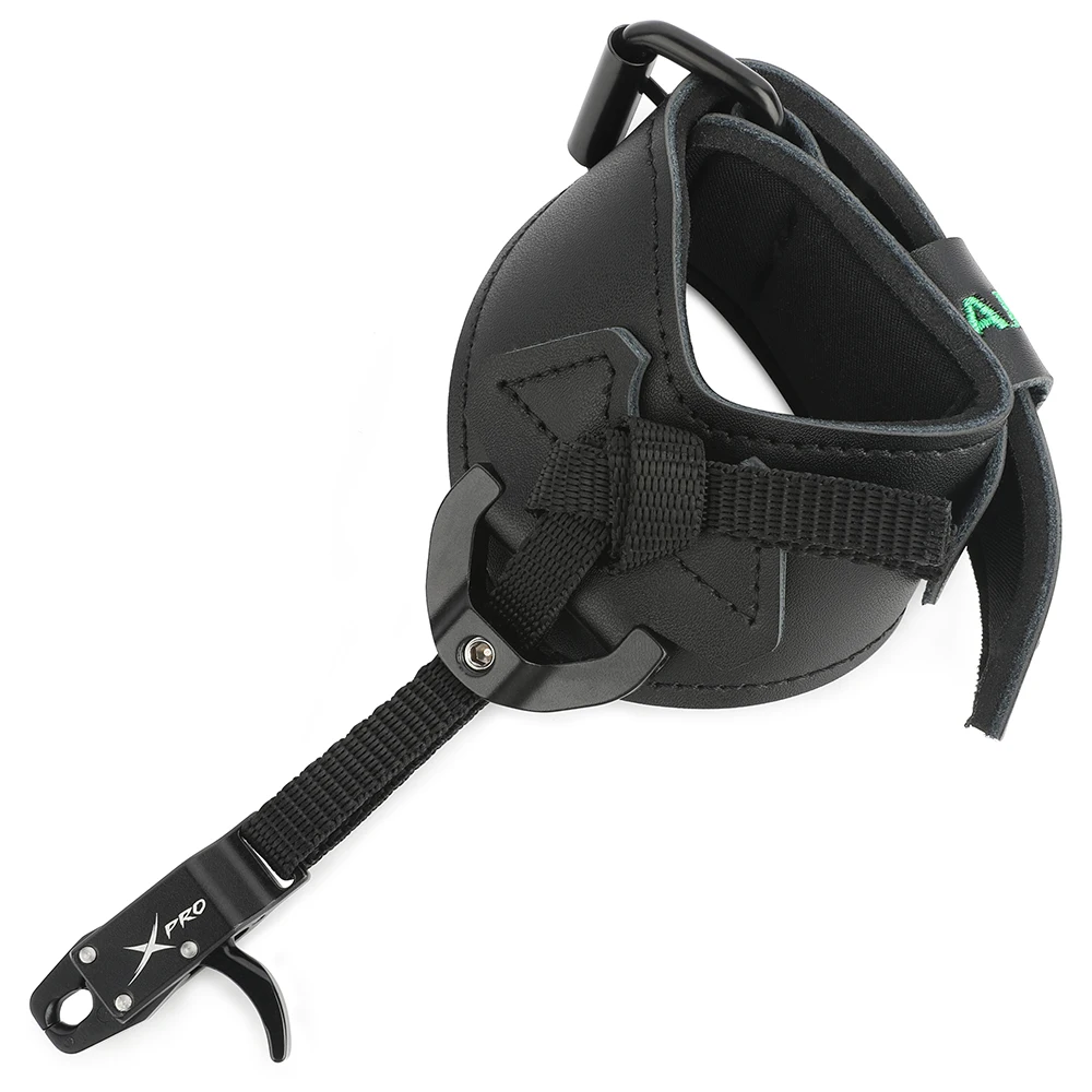 

Механизмы быстрого сброса тетивы для стрельбы из лука с ремешком на запястье - регулируемый триггер для блочного лука, прочный инструмент для охоты и стрельбы по мишеням