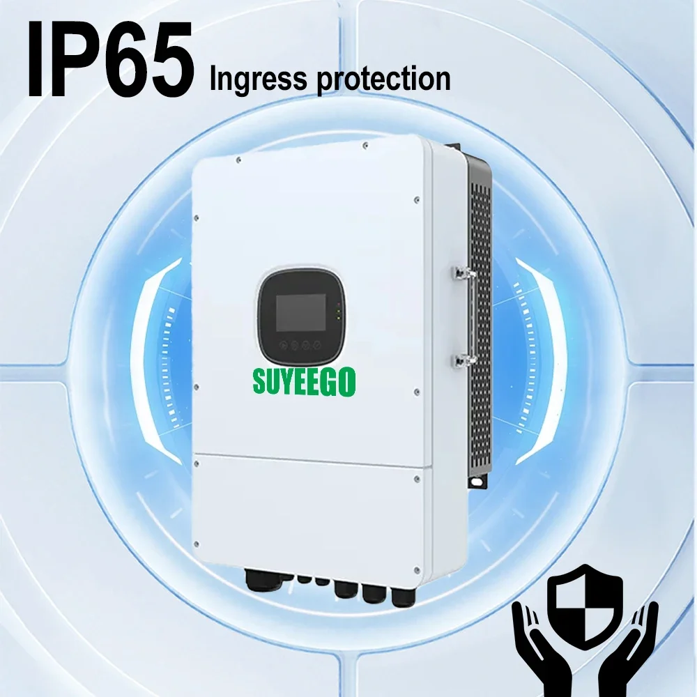 Peiqi SUYEEGO 6kw 8kw 10kw 12kw IP65 النظام الشمسي المنزلي RS485 شاشة الكريستال السائل موافقة السلامة المتعددة واحدة موازية الهجين العكسي #4