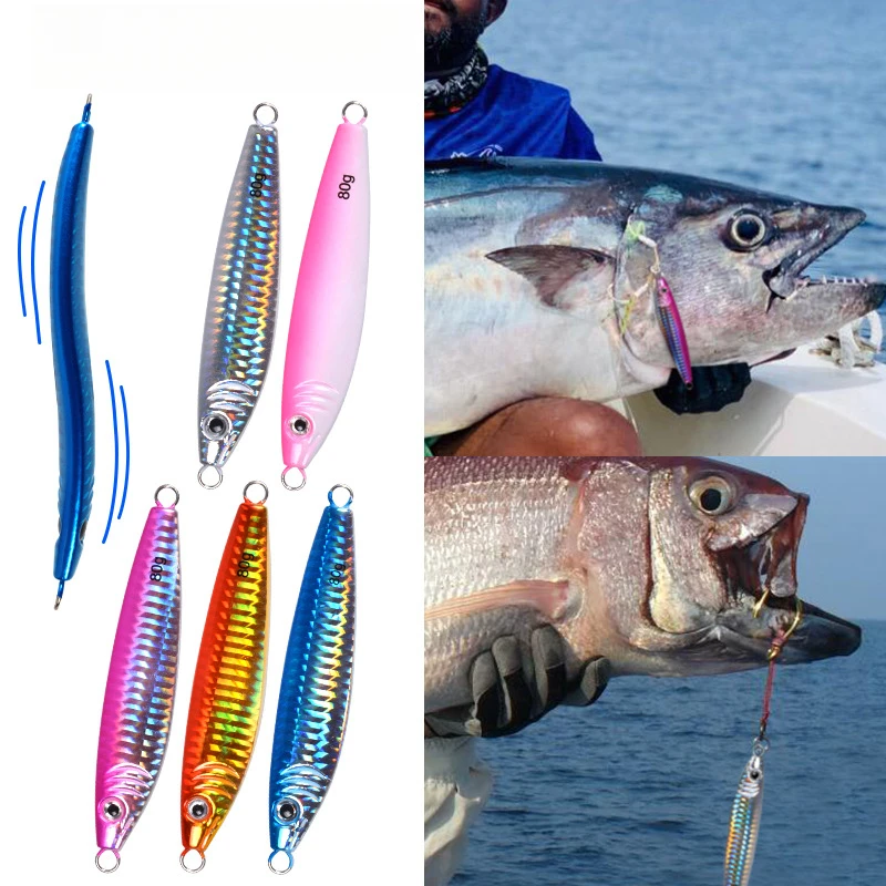 

JIg Lure Fishing S-shaped Snake Like Shape184 28g 40g 60g 80g BONY Long Casting Metal Jigs Shore Jigging Lure Sea Bass Bait