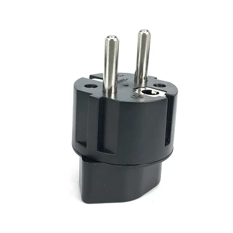 1Pcs Type J To European Plug Connector Travel Adapter Socket European France Travel Plug Adapter 16A 250V