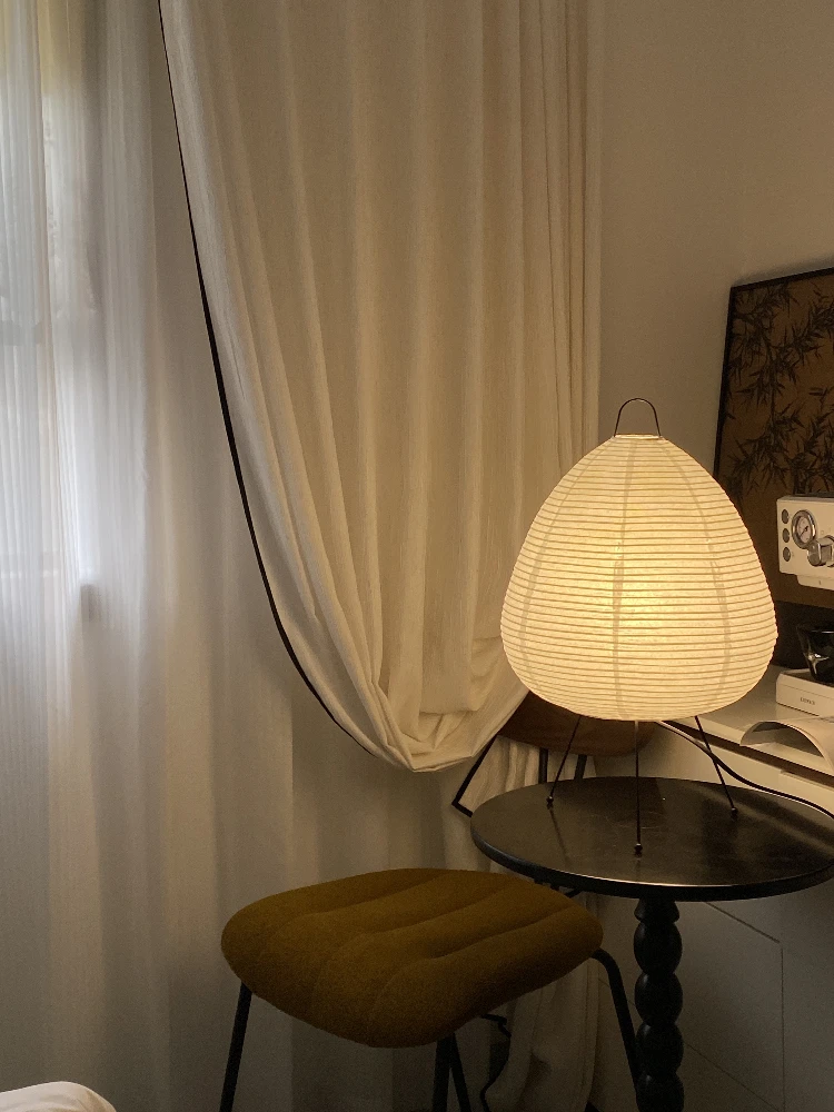 Lámpara de escritorio japonesa para dormitorio, mesita de noche wabi sana ins wind, diseño de papel de arroz, arte, sala de estar, cama y desayuno, lámpara de pie