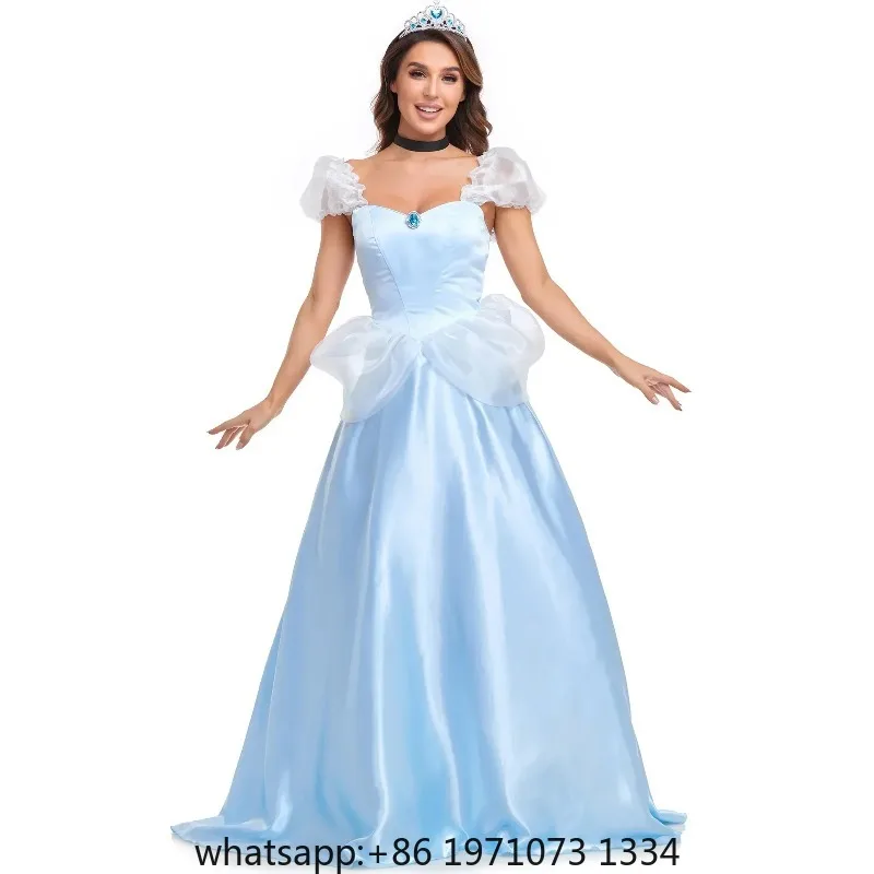 Halloween Cinderella Costume For Adult Women Anime Sexy Princess Fantasia Fancy Dress Princess Cinderella Costume