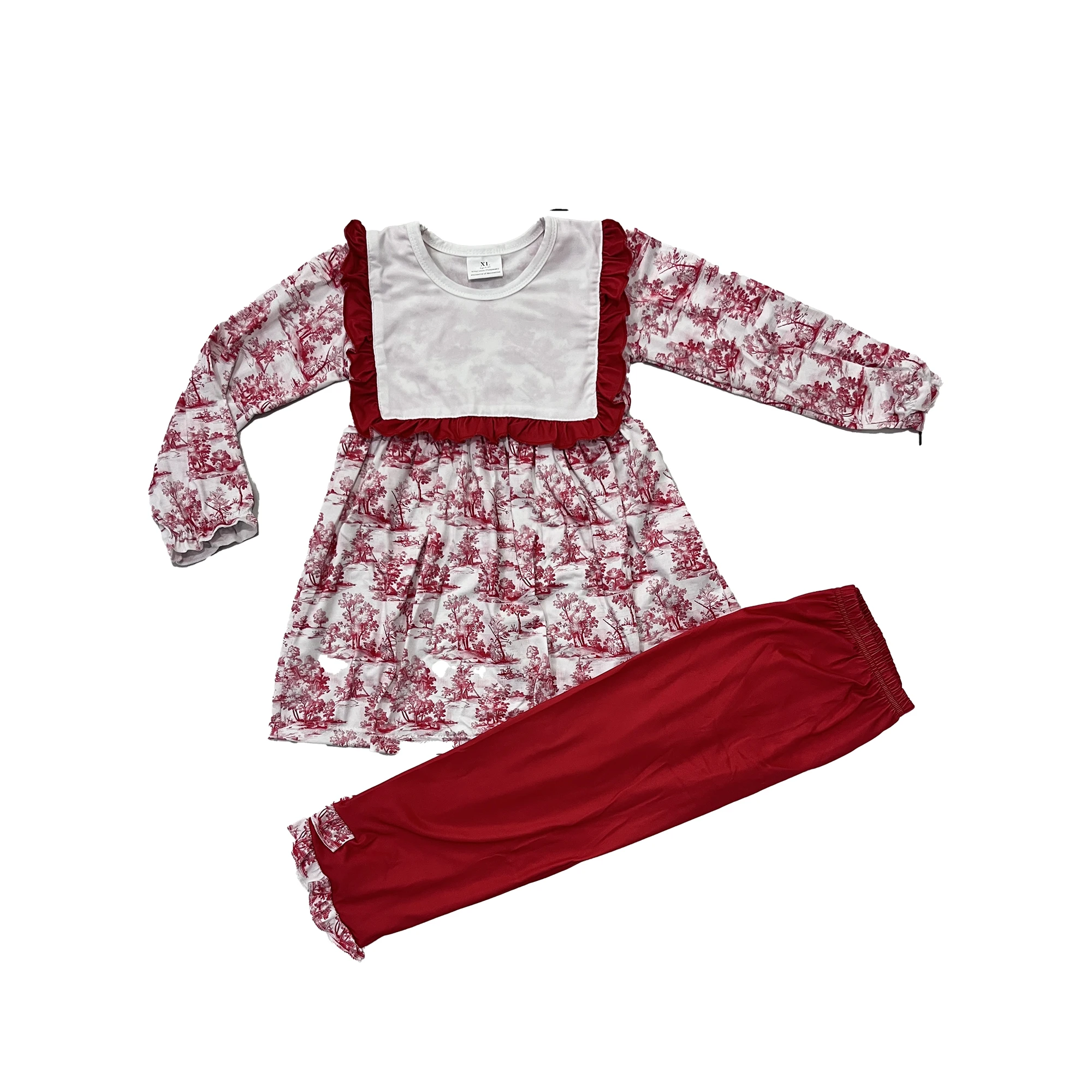 

Fashion Kids Clothes Autumn Red Flower Girls Clothing Long-sleeve Girls Dresses Baby Sleeper Rompers