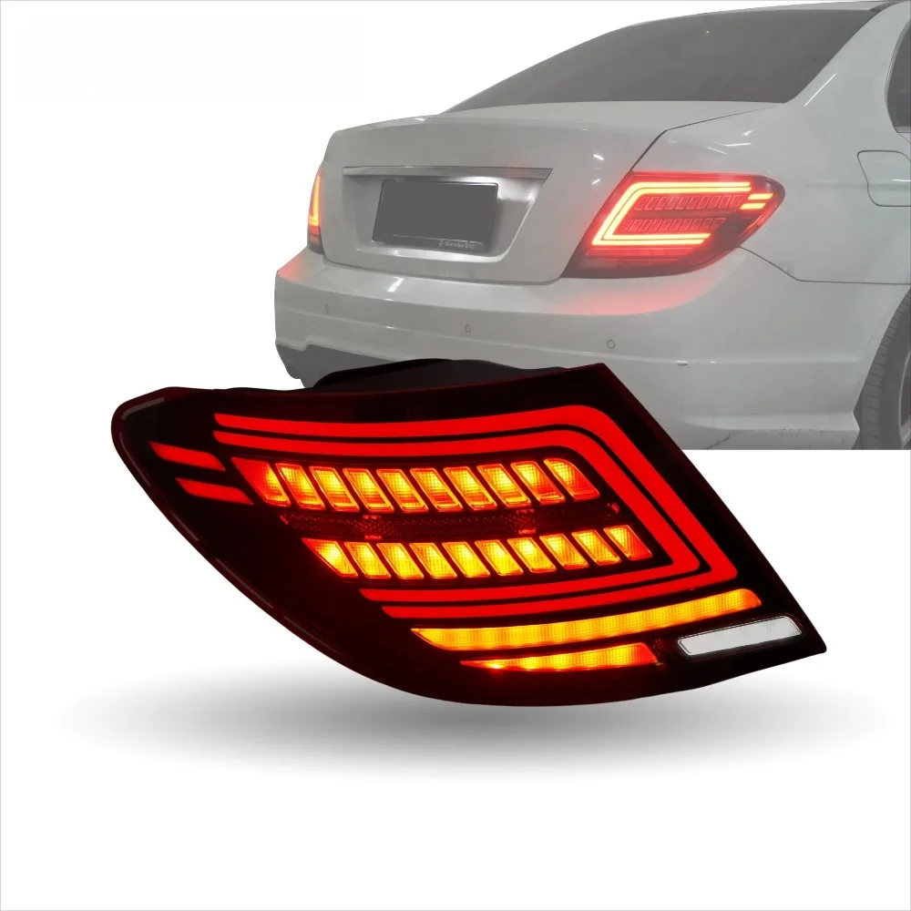 

for Mercedes Benz C-Class W204 2007-2014 Led Tail Light Assembly Rear Fog Lamp Driving Brake Reverse Light Turn Singal Taillamp