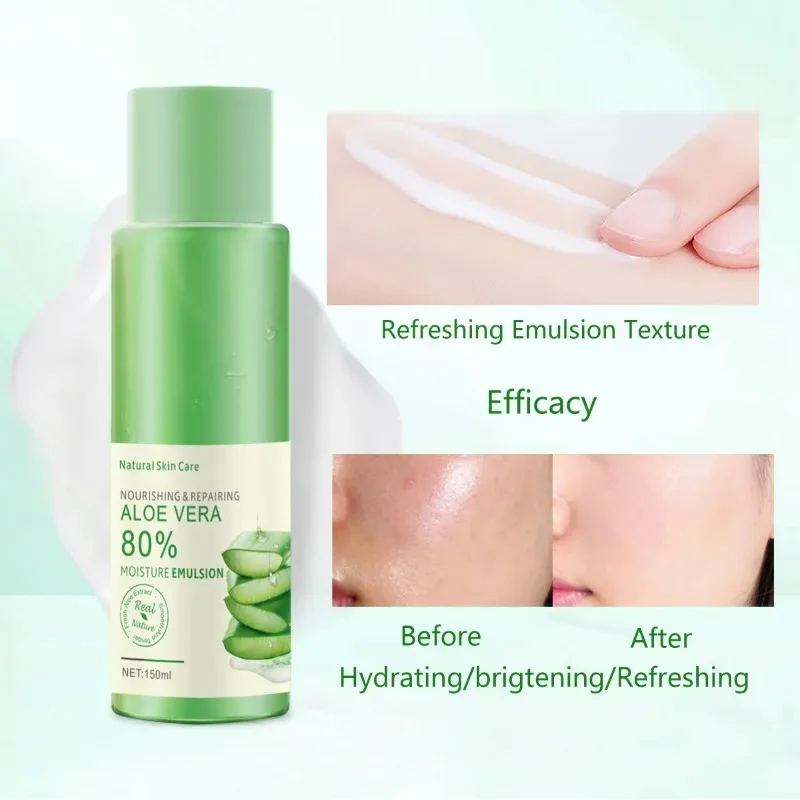 

Aloe Vera Face Moisturizing Essence Lotion Brightening Skin Refreshing Not Greasy Aloe Vera Nourishing Face Cream Skin Care
