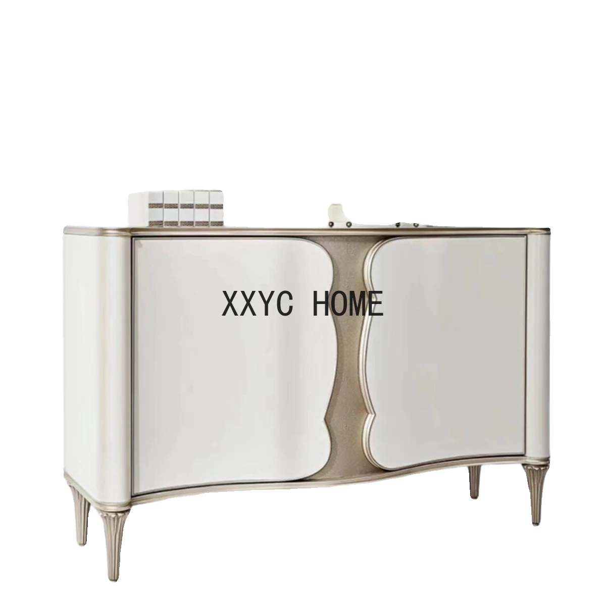 Light Luxury American Side Cabinet Lobby Entrance All Solid Wood Shoe Cabinet Furniture Custom Table Storage Cabinet