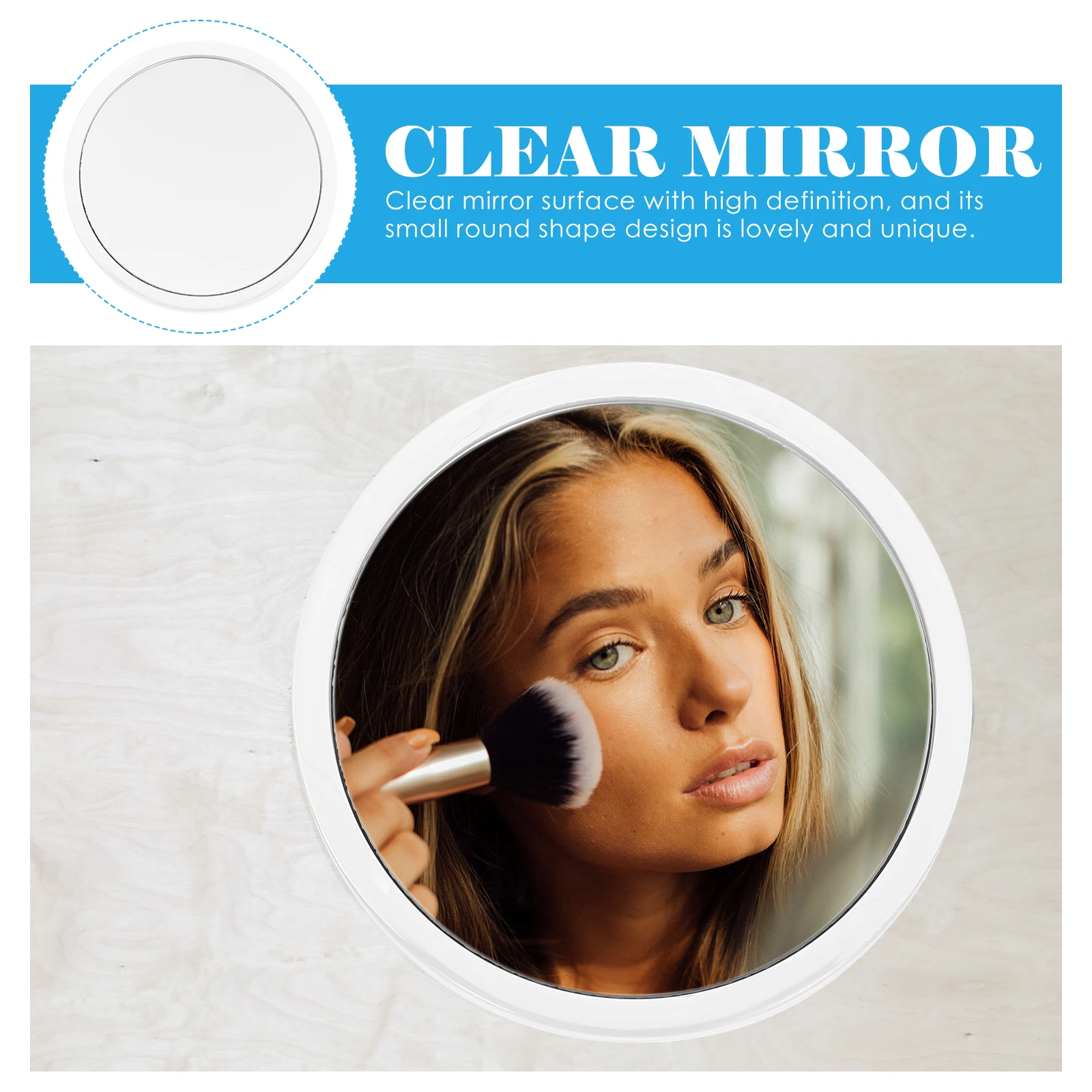 

15x Magnifying Mirror Round Portable Makeup Mirror Suction Cup Travel Supply Travel Supply Home Magnifying Mirrors
