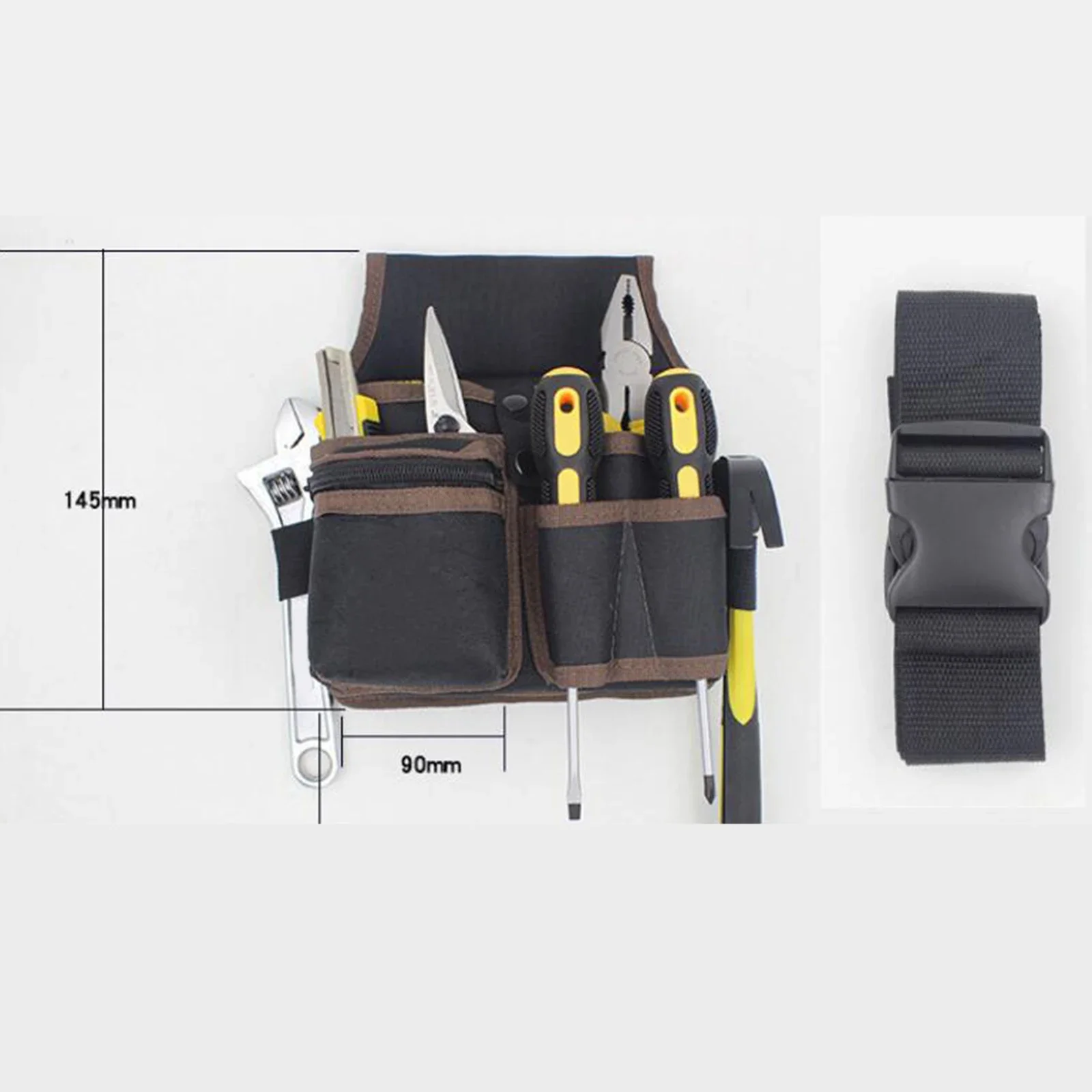 Oxford Cloth Tools Belt Bag Adjustable Professional Tool Pouch Storage Bag for Carpenter Gardener Screwdriver Tools Organizer